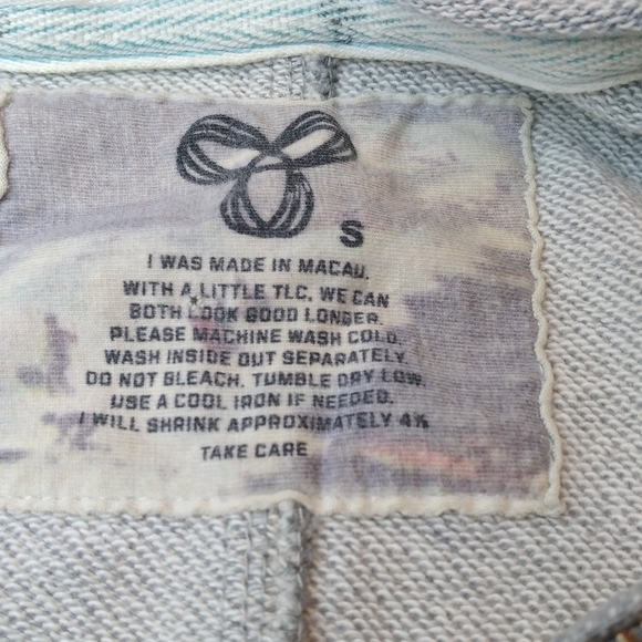 Artizia TNA Women Grey Jersey Hoodie Vest Quarter Zip Logo Size SMALL. - Picture 11 of 13